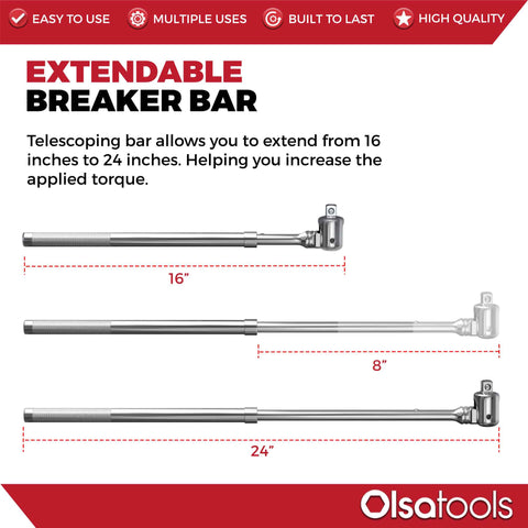 Olsa Tools Extendable Pry bar