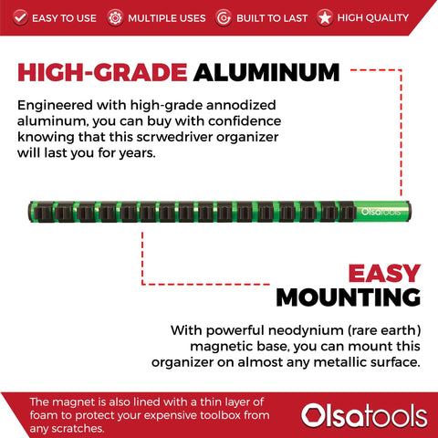 Magnetic Screwdriver Organizer