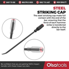 Heavy-duty Pry Bar Striking Cap