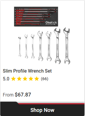 Professional-grade Slim Profile Wrench Set- Olsa Tools