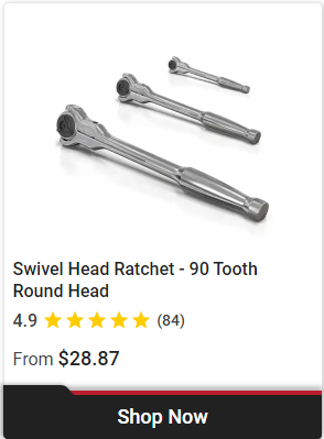 Professional-grade Swivel Head Ratchet