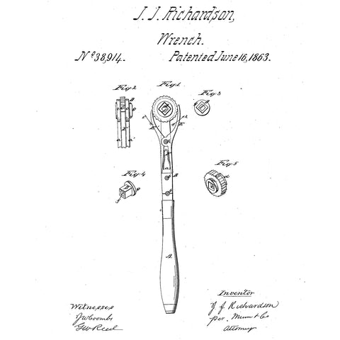 when was the socket wrench invented