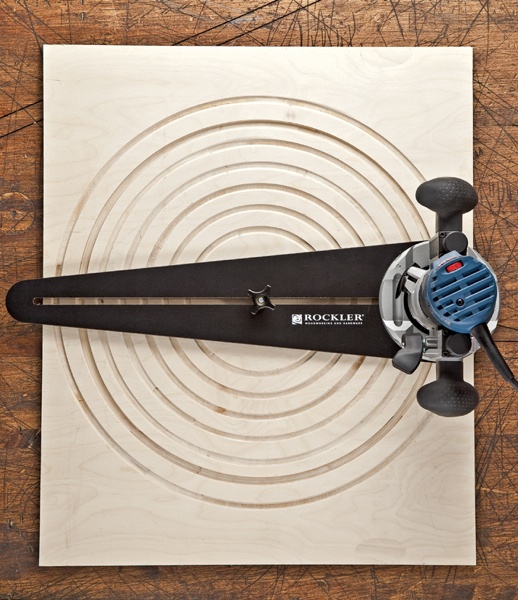 Rockler Trim Router Circle Jig 2 top