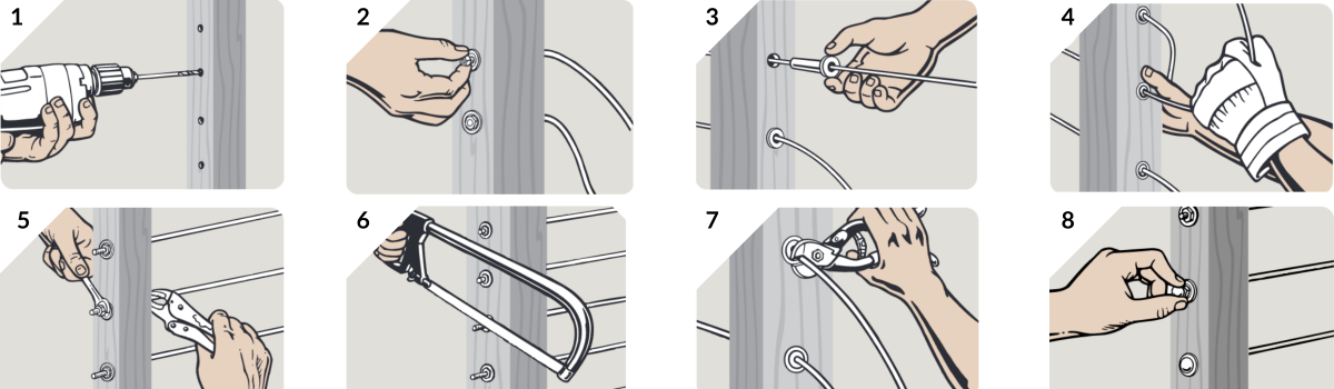 Cable Rail Steps