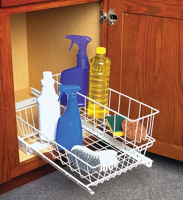 Knape and Vogt Under Sink Basket, Cabinet Organization