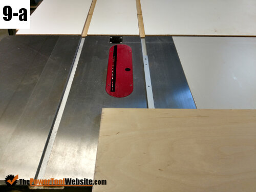 Set the sled on the table saw